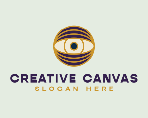 Creative Eye Globe logo design