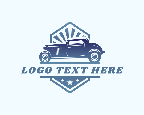 Retro Car Vehicle logo