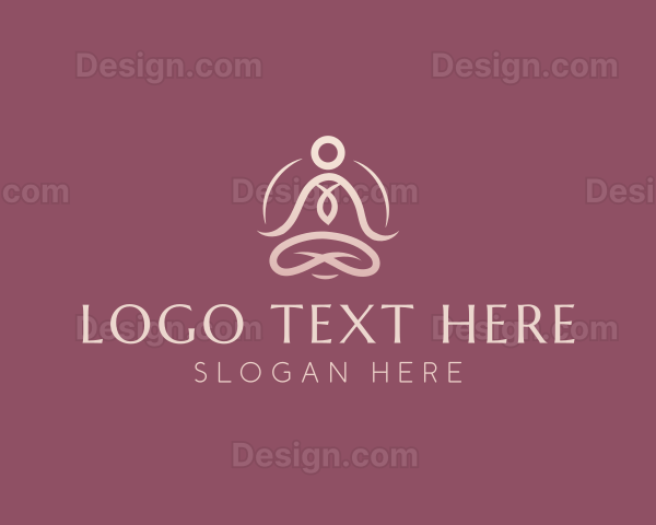 Lotus Pose Meditation Logo