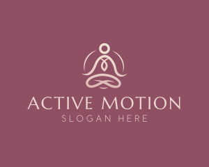 Lotus Pose Meditation logo design