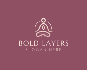 Lotus Pose Meditation logo design