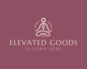 Lotus Pose Meditation logo design