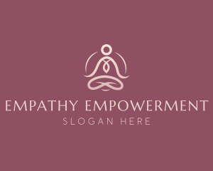 Lotus Pose Meditation logo design