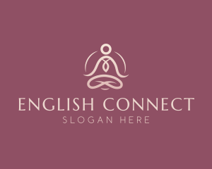 Lotus Pose Meditation logo design