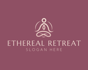 Lotus Pose Meditation logo design