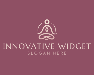 Lotus Pose Meditation logo design