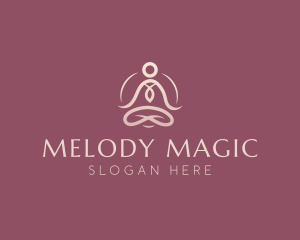 Lotus Pose Meditation logo design