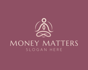 Lotus Pose Meditation logo design