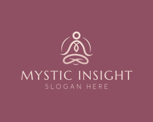 Lotus Pose Meditation logo design