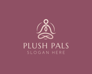 Lotus Pose Meditation logo design