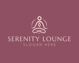 Lotus Pose Meditation logo design