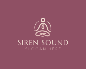 Lotus Pose Meditation logo design