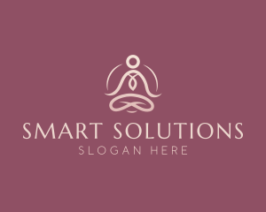 Lotus Pose Meditation logo design