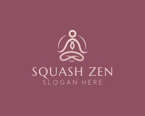 Lotus Pose Meditation logo design