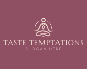 Lotus Pose Meditation logo design