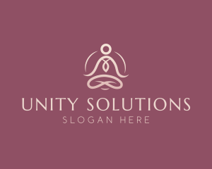 Lotus Pose Meditation logo design