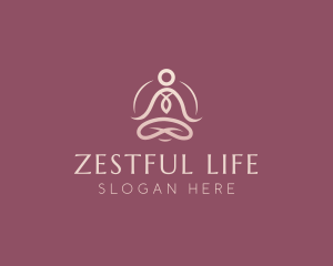 Lotus Pose Meditation logo design