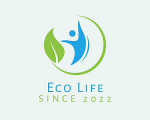 Eco Nature Person  logo design