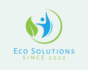 Eco Nature Person  logo design