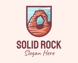 Delicate Arch Emblem logo design