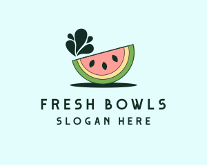 Fruit Food Watermelon logo design