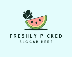 Fruit Food Watermelon logo design