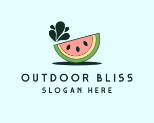 Fruit Food Watermelon logo design