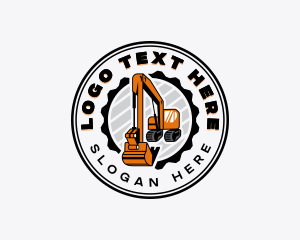 Excavator Heavy Equipment logo