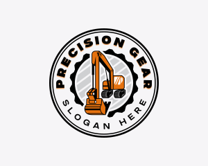 Excavator Heavy Equipment logo