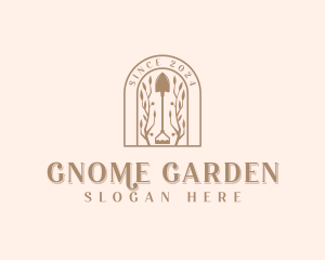 Shovel Gardening Backyard logo design