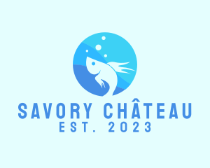 Aquarium Pet Fish logo design