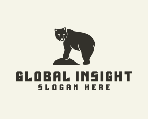 Wild Grizzly Bear logo