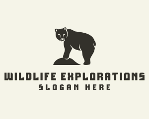 Wild Grizzly Bear logo