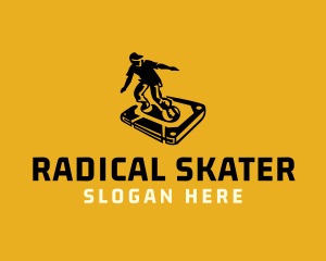 Hip hop Casette Skater logo