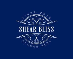 Classic Hairdresser Shears logo design