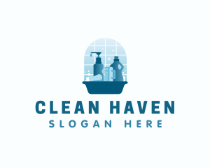 Cleaning Sanitary Janitorial logo design