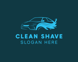 Gradient Car Wash Cleaning logo design