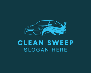 Gradient Car Wash Cleaning logo design