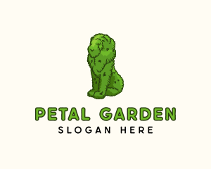 Lion Topiary Plant logo design