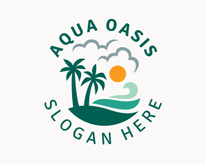 Sunrise Summer Beach Oasis logo