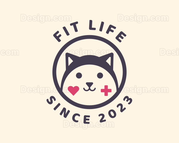 Cute Medical Cat Logo