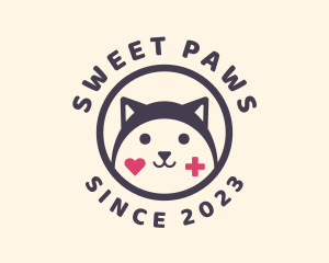 Cute Medical Cat  logo design