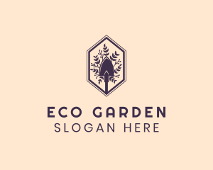 Leaf Shovel Gardening logo design