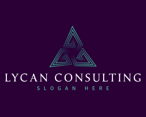 Professional Triangle Pyramid logo design