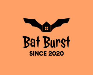 Bat Halloween House  logo