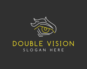 Intense Eye Outline logo design