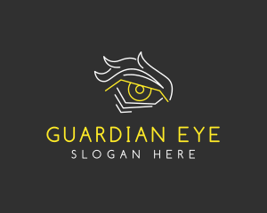 Intense Eye Outline logo design