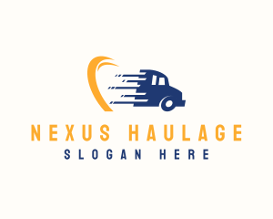 Logistics Truck Delivery logo design