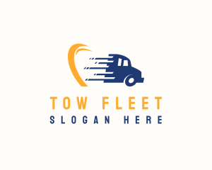 Logistics Truck Delivery logo design