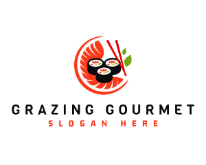 Sushi Sashimi Food logo design